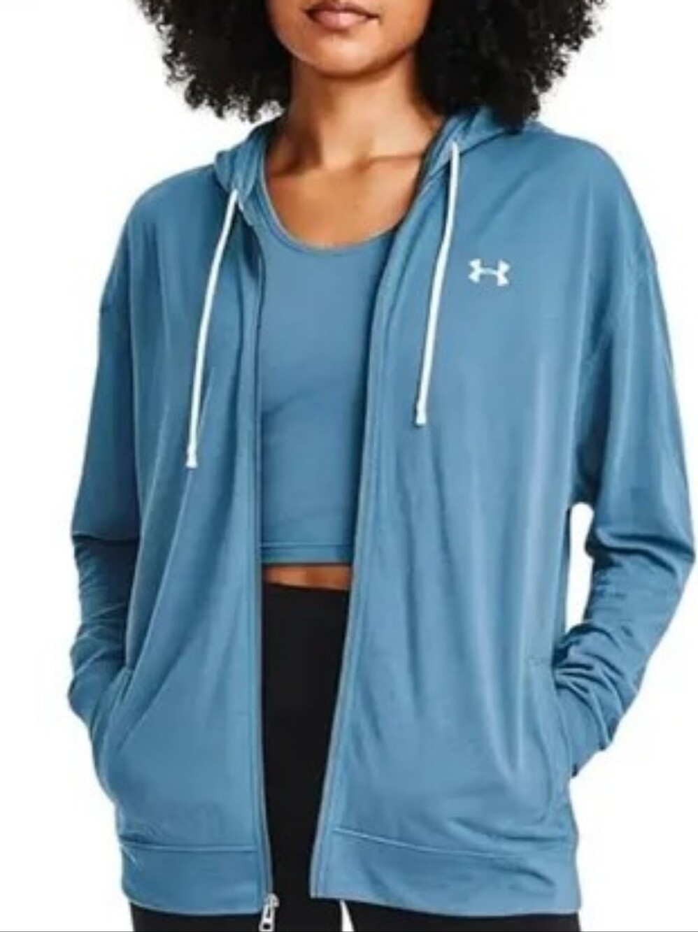 Under Armour Blue Full Zip Hoodie Size XL NWT